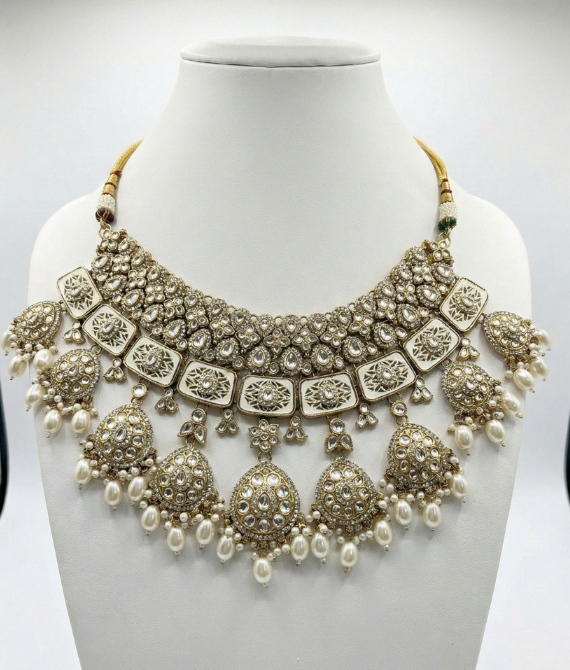 Emerald Empress Heritage Meenakari Bridal Set